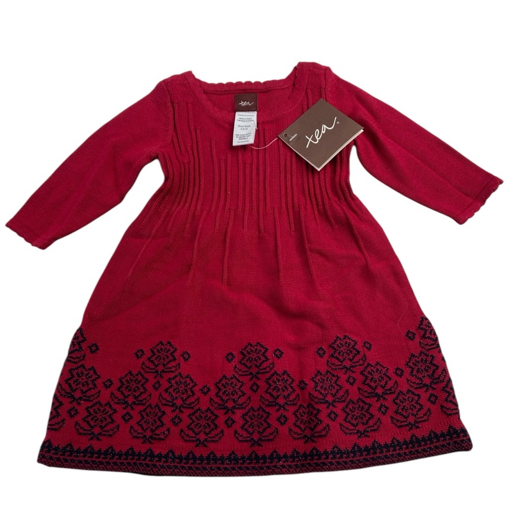 NWT Tea Collection Candelaria Sweater Dress Long Sleeve 3-6M